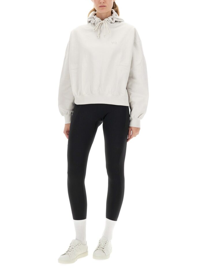 Y - 3 HOODED SWEATSHIRT WITH LOGO