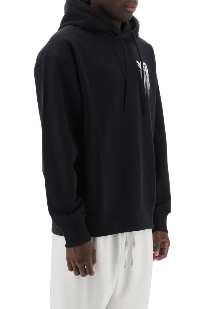 Y-3 Hoodie With Gradient Logo Print