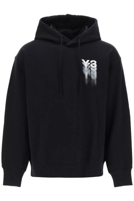 Y-3 Hoodie With Gradient Logo Print