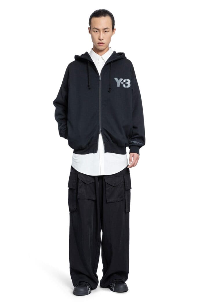 Y-3 Logo Zip-up Hoodie