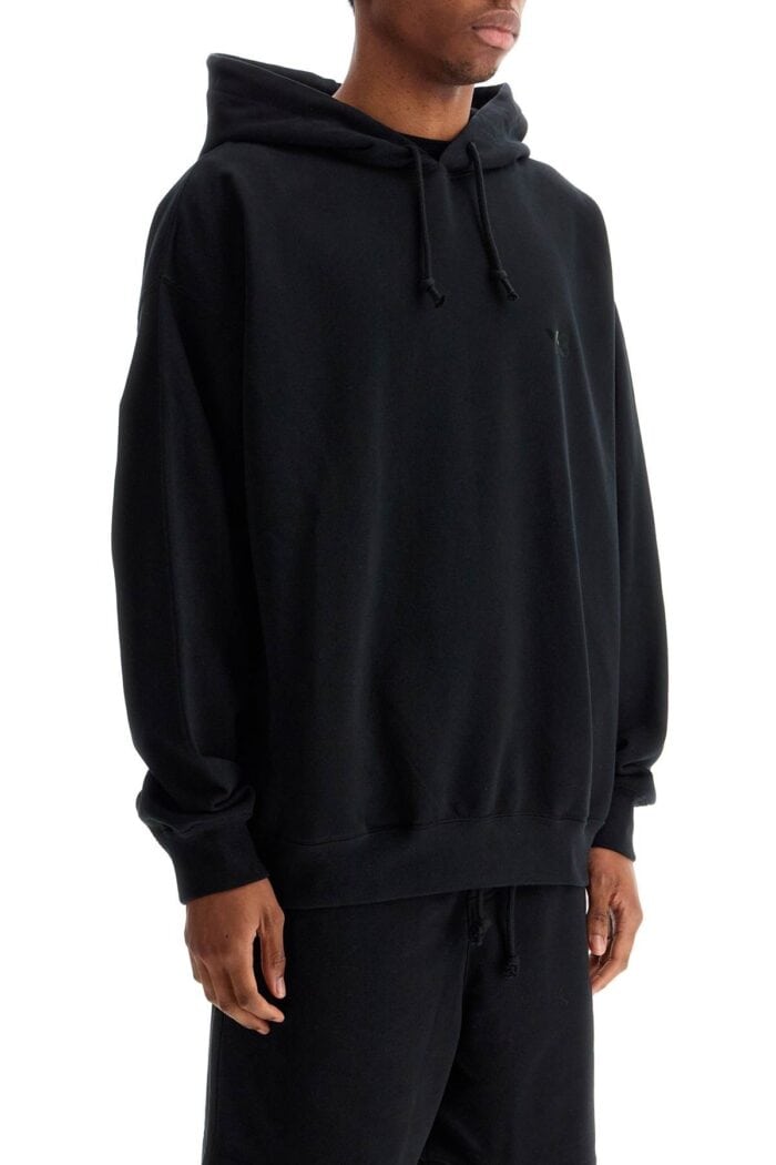 Y-3 Men's Black Hoodie In Recycled Cotton And Polyester