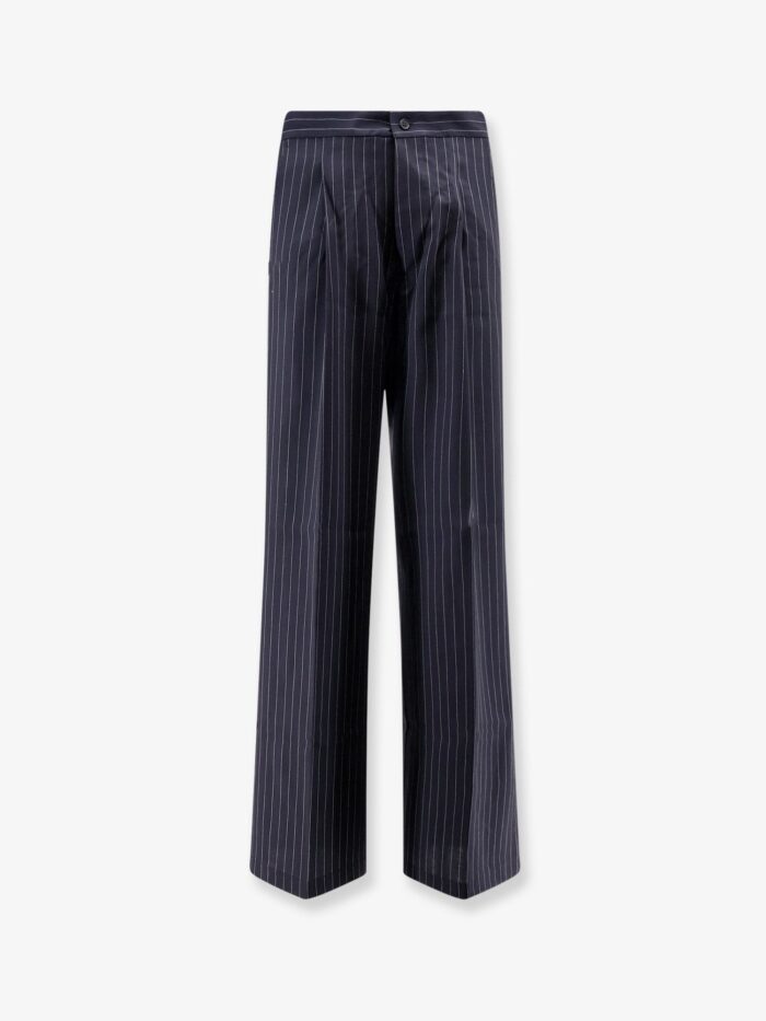 Y-81 Cotton Trousers With Pinstripe Pattern