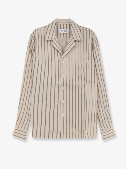 Y-81 Viscose Shirt With Striped Pattern
