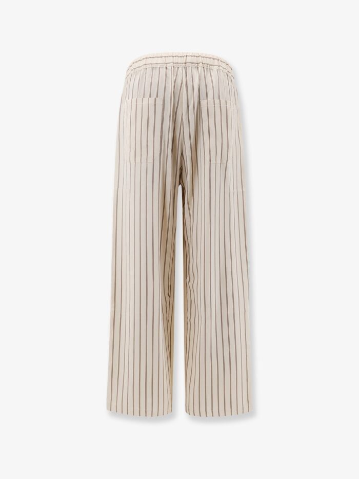 Y-81 Viscose Trousers With Striped Pattern