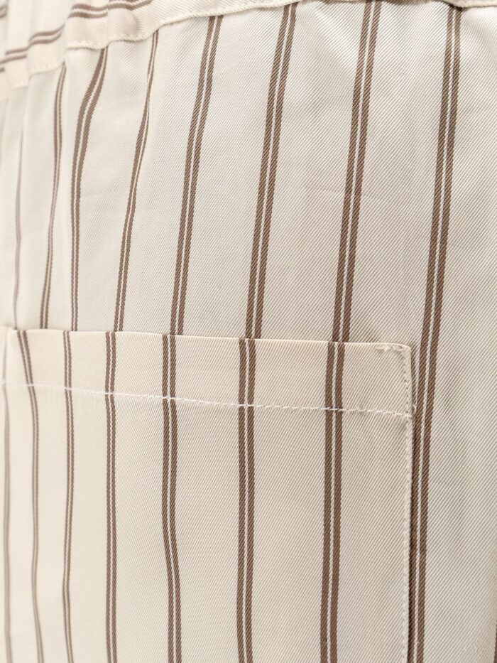 Y-81 Viscose Trousers With Striped Pattern