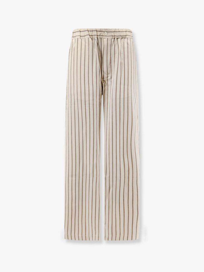 Y-81 Viscose Trousers With Striped Pattern
