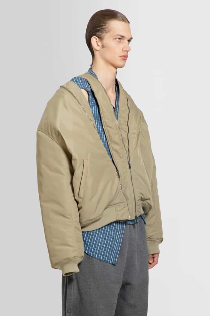 Y/PROJECT Double Zip Pinched Logo Bomber