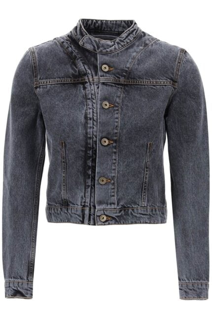 Y PROJECT Hook-and-eye Denim Jacket