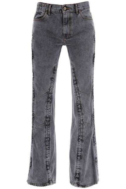 Y PROJECT Hook-and-eye Flared Jeans