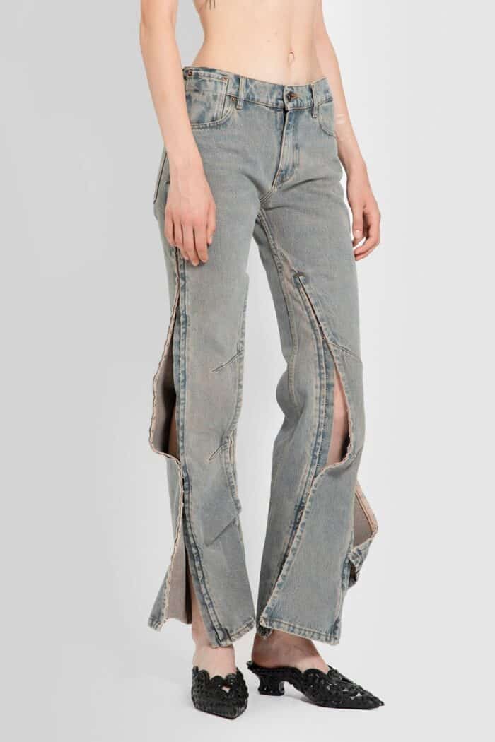 y/project hook and eye slim jeans Y/PROJECT Hook-and-eye Slim Jeans