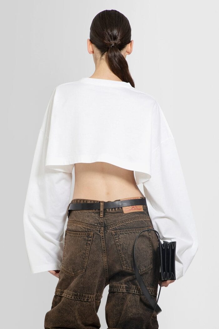 Y/PROJECT Scrunched Logo Crop Top