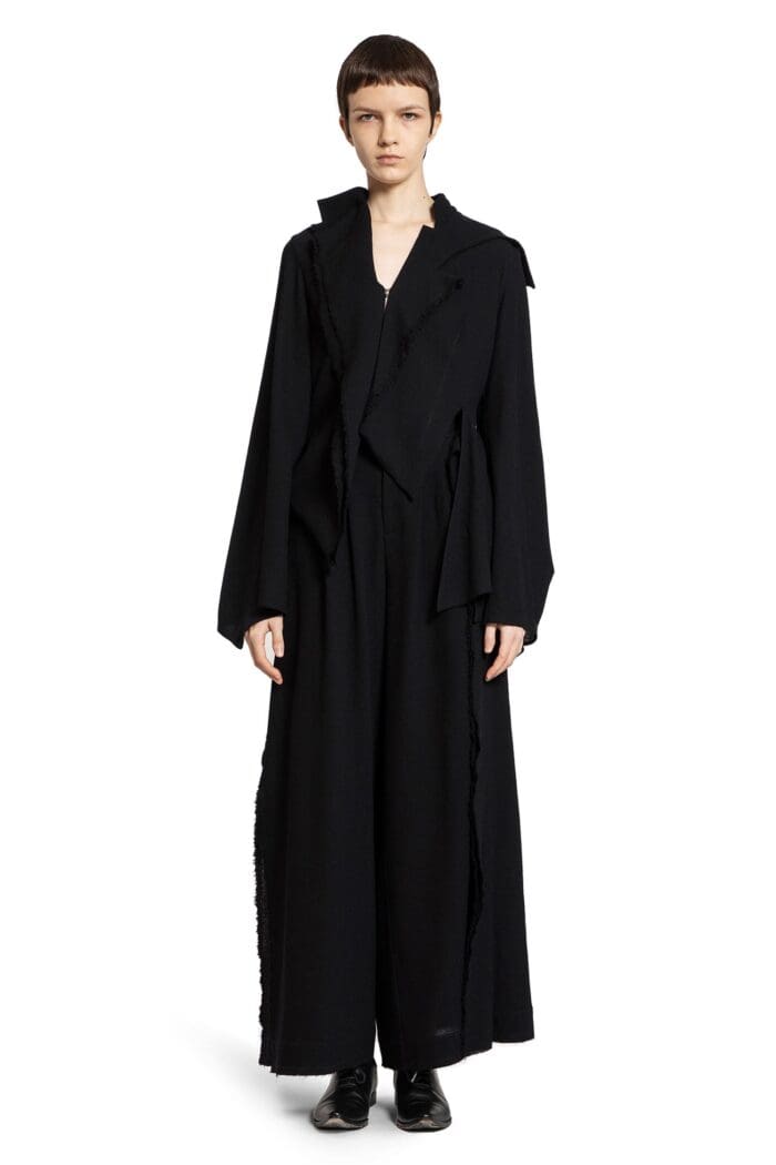 YEHUAFAN Asymmetric Pleated Blazer