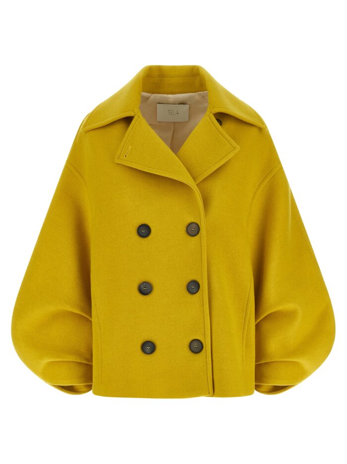 tela yellow 'seth' coat TELA Yellow 'Seth' Coat