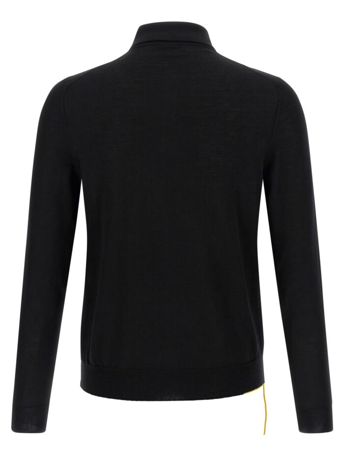 Fendi Yellow Stitching Polo Shirt With Visible Thread