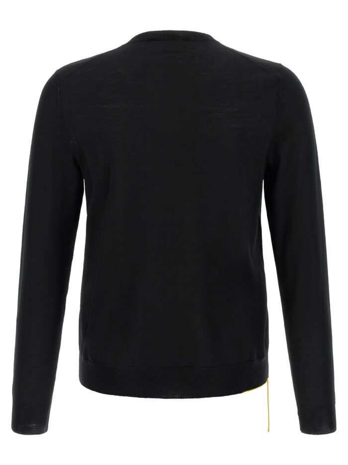 Fendi Yellow Stitching Sweater With Visible Thread