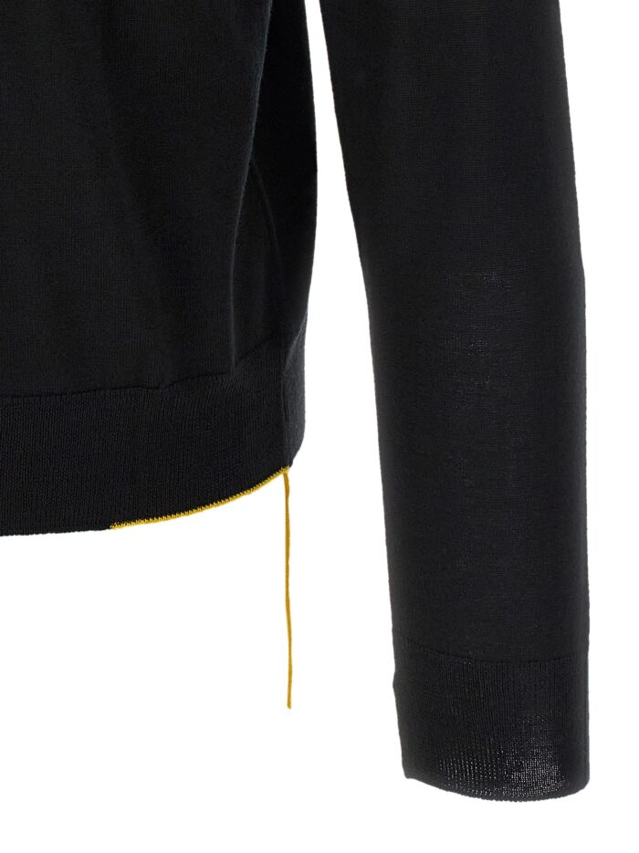 Fendi Yellow Stitching Sweater With Visible Thread