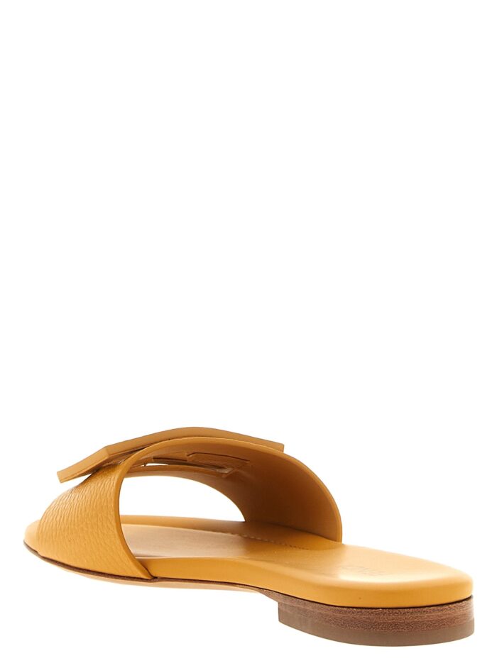 Fendi Yellow 'Tube' Slides