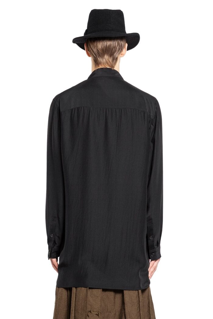 YOHJI YAMAMOTO A-female Design Momme Shirt