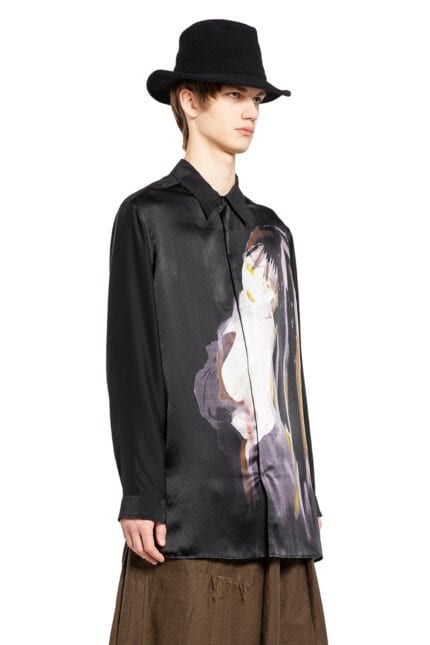 YOHJI YAMAMOTO A-female Design Momme Shirt