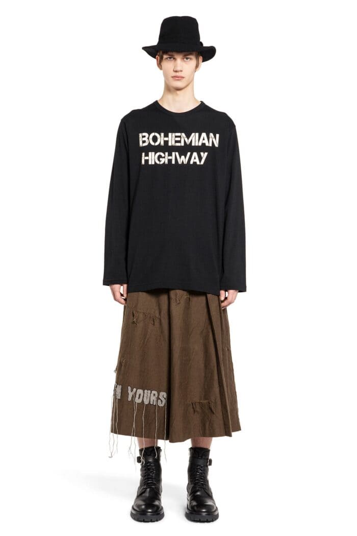 YOHJI YAMAMOTO Bohemian Highway Long Sleeve T-shirt