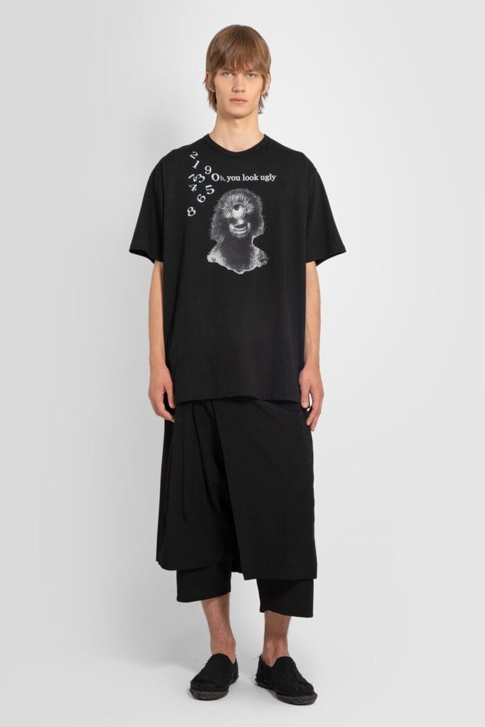yohji yamamoto graphic short sleeve tee YOHJI YAMAMOTO Graphic Short Sleeve Tee