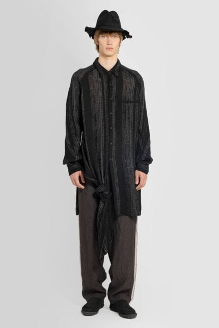 YOHJI YAMAMOTO M-tied Hem Stripedshirt