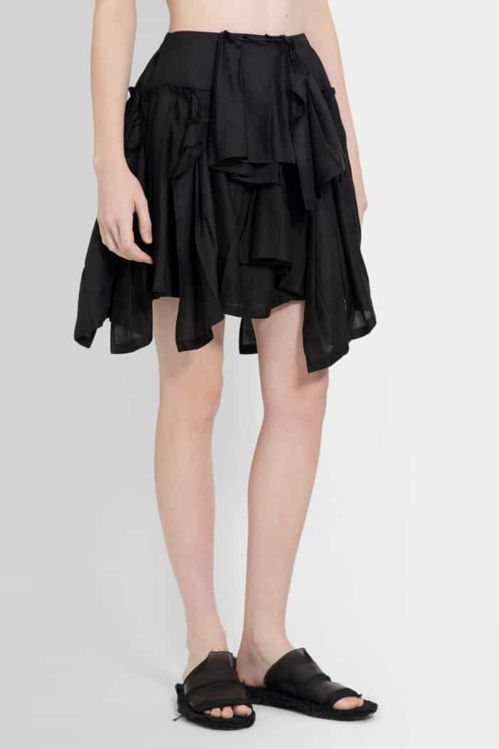 YOHJI YAMAMOTO Pleated Short Skirt