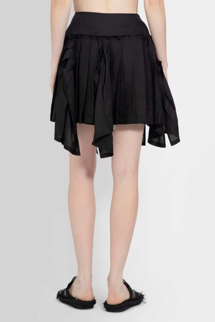 YOHJI YAMAMOTO Pleated Short Skirt