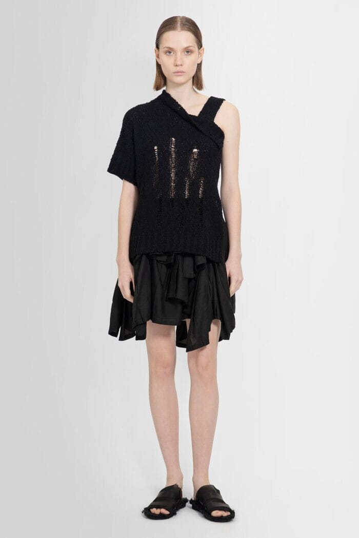 YOHJI YAMAMOTO Pleated Short Skirt