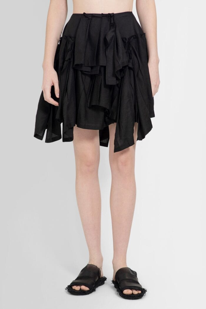 YOHJI YAMAMOTO Pleated Short Skirt