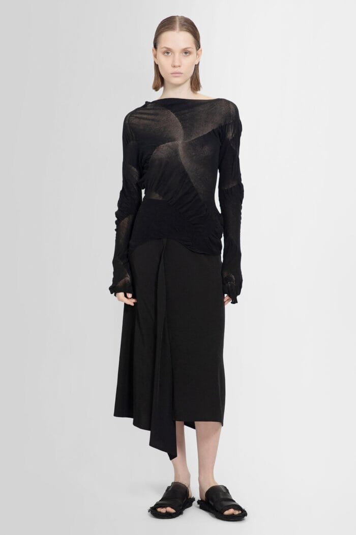 YOHJI YAMAMOTO Tucked Skirt