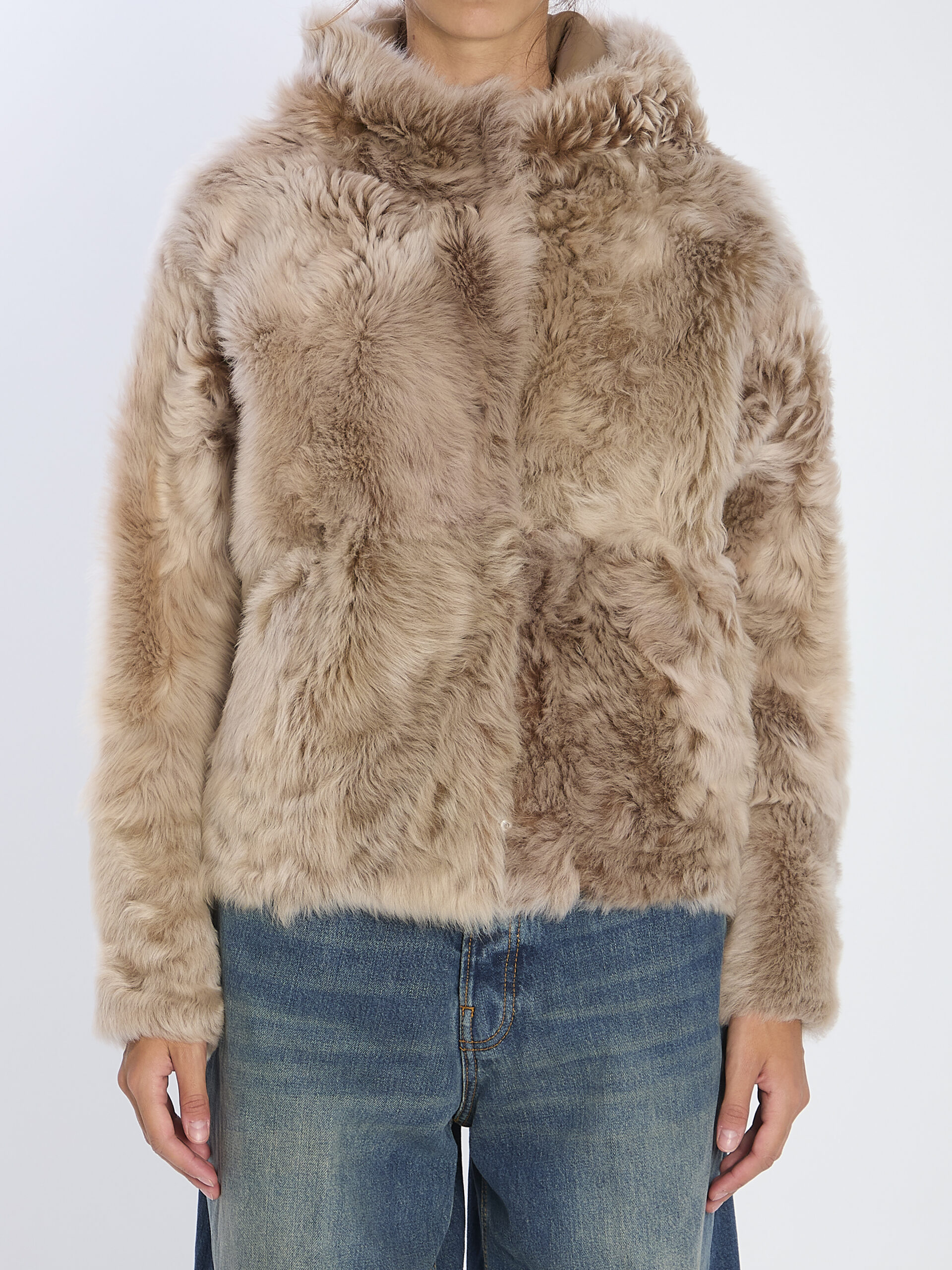 Yves Salomon Lamb fur jacket