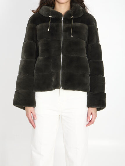 Yves Salomon Reversible green fur
