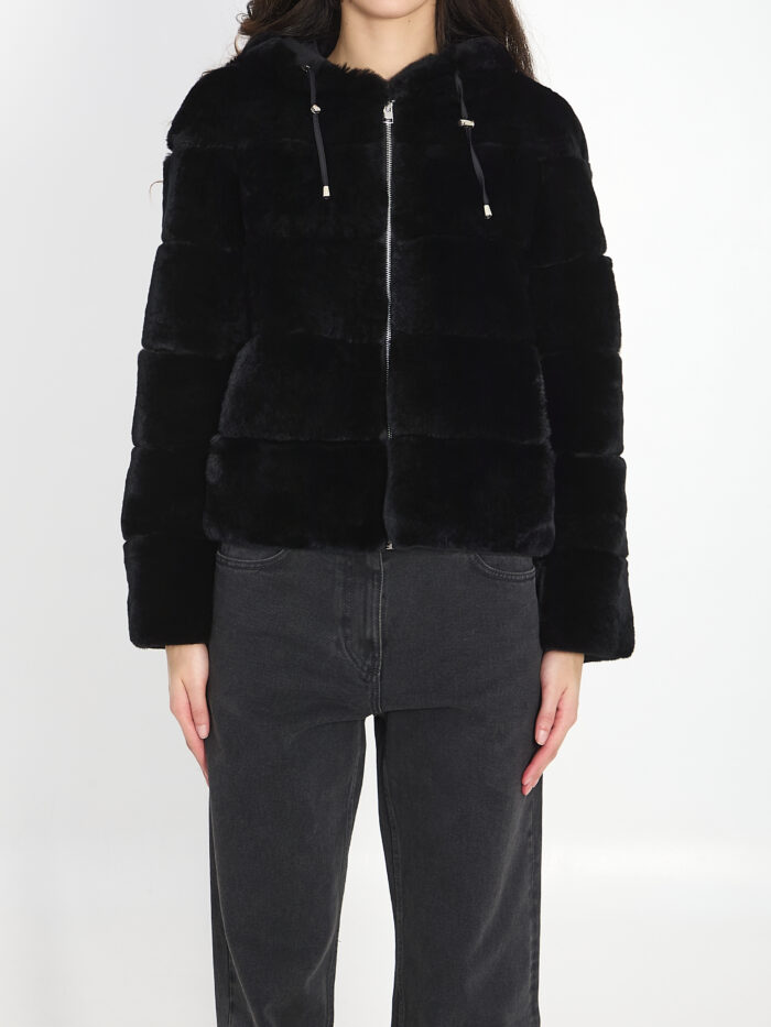 Yves Salomon Reversible green fur