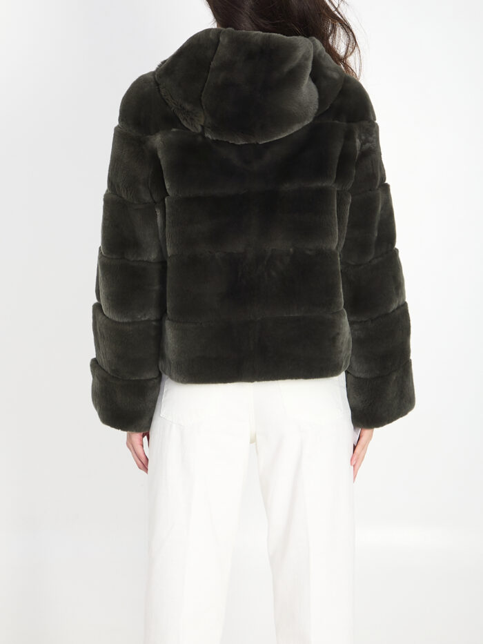 Yves Salomon Reversible green fur