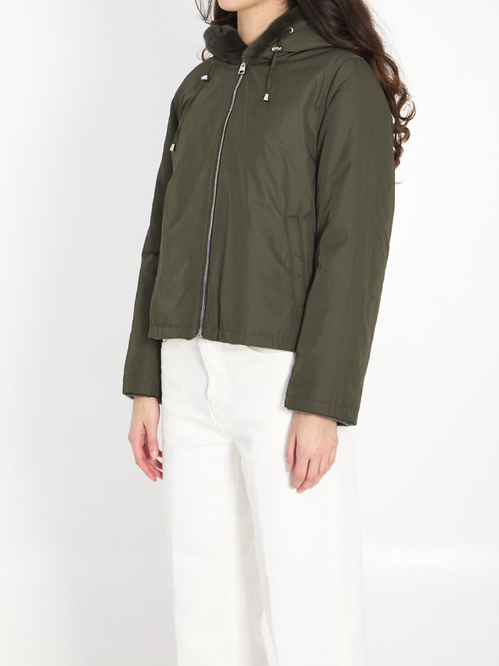 Yves Salomon Reversible green fur