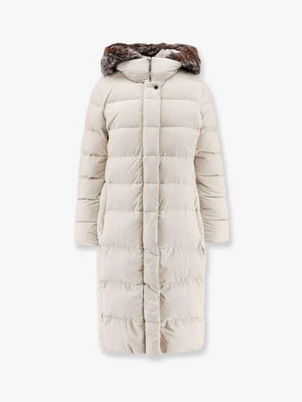 Moorer Zagar-Kn Water-repellent Stretch Fabric Long Down Coat