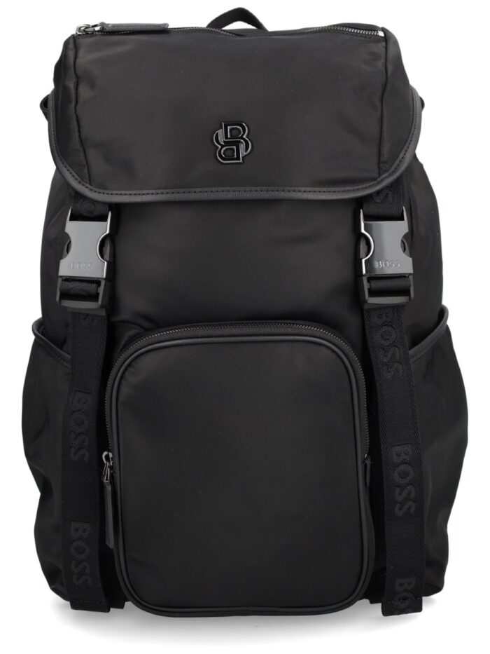 boss zaino con logo monogramma Boss ZAINO CON LOGO MONOGRAMMA