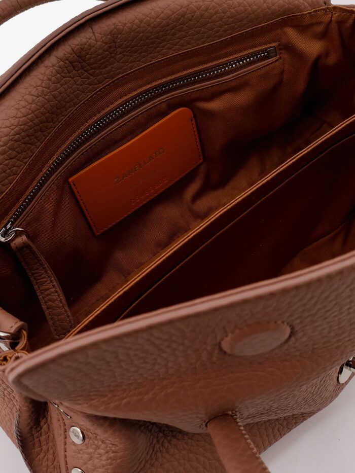 ZANELLATO Dotta® Small Hammered Leather Crossbody Bag