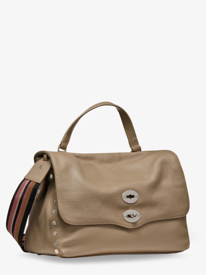 ZANELLATO Postina M Leather Crossbody Bag With Double Shoulder Strap