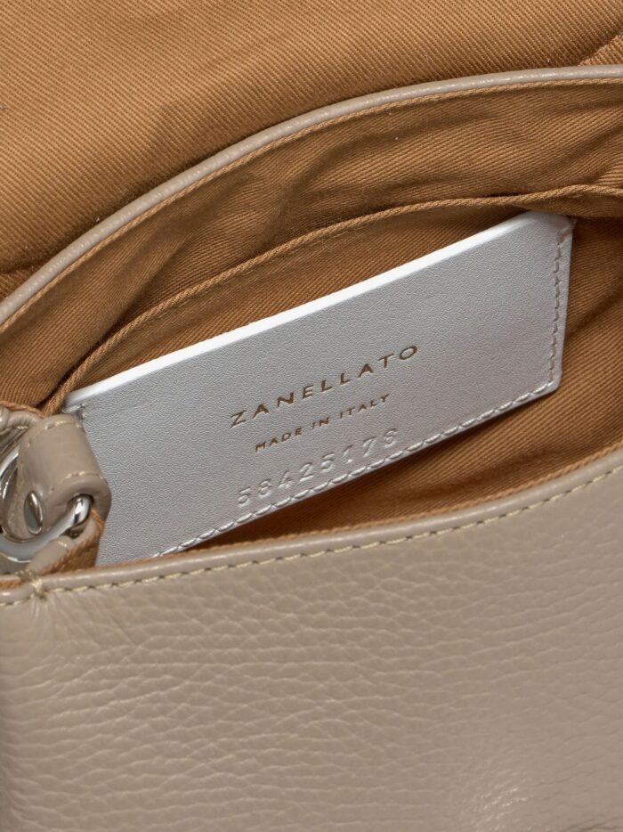 ZANELLATO Postina M Leather Crossbody Bag With Double Shoulder Strap