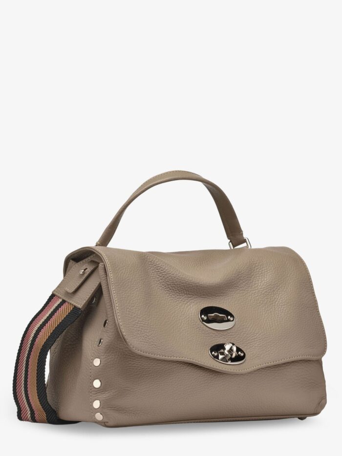 ZANELLATO Postina S Leather Crossbody Bag With Double Shoulder Strap
