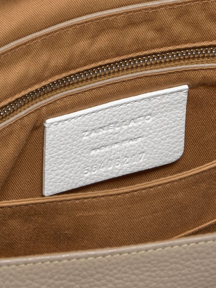 ZANELLATO Postina S Leather Crossbody Bag With Double Shoulder Strap