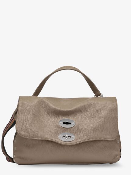 ZANELLATO Postina S Leather Crossbody Bag With Double Shoulder Strap