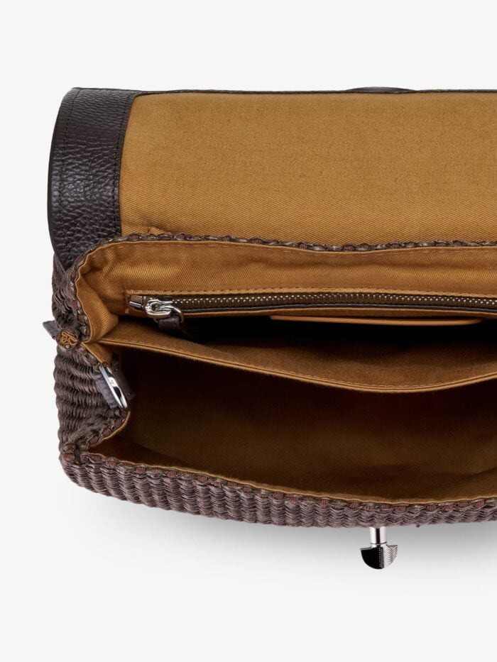 ZANELLATO Postina S Raffia Crossbody Bag