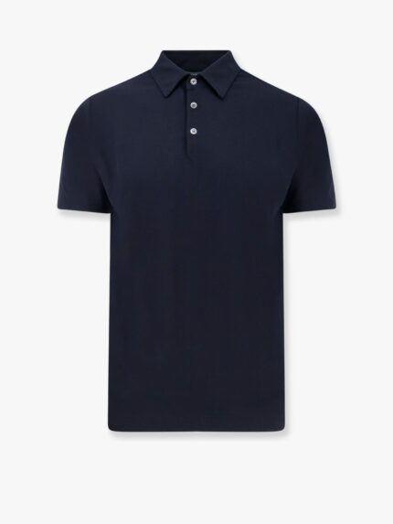 Zanone Icecotton Polo Shirt With Lateral Slits