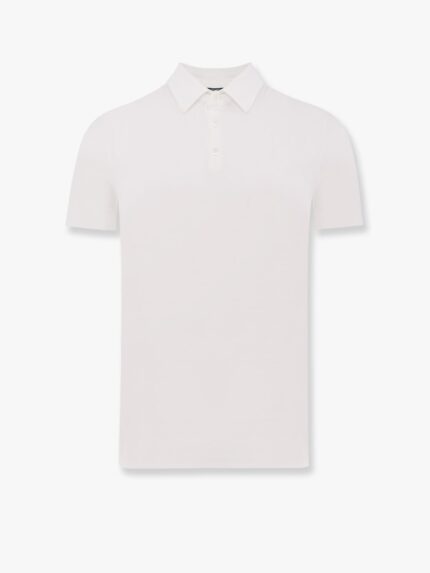 Zanone Icecotton Polo Shirt With Lateral Slits