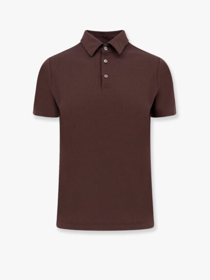Zanone Icecotton Polo Shirt With Lateral Slits