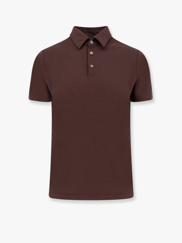 Zanone Icecotton Polo Shirt With Lateral Slits