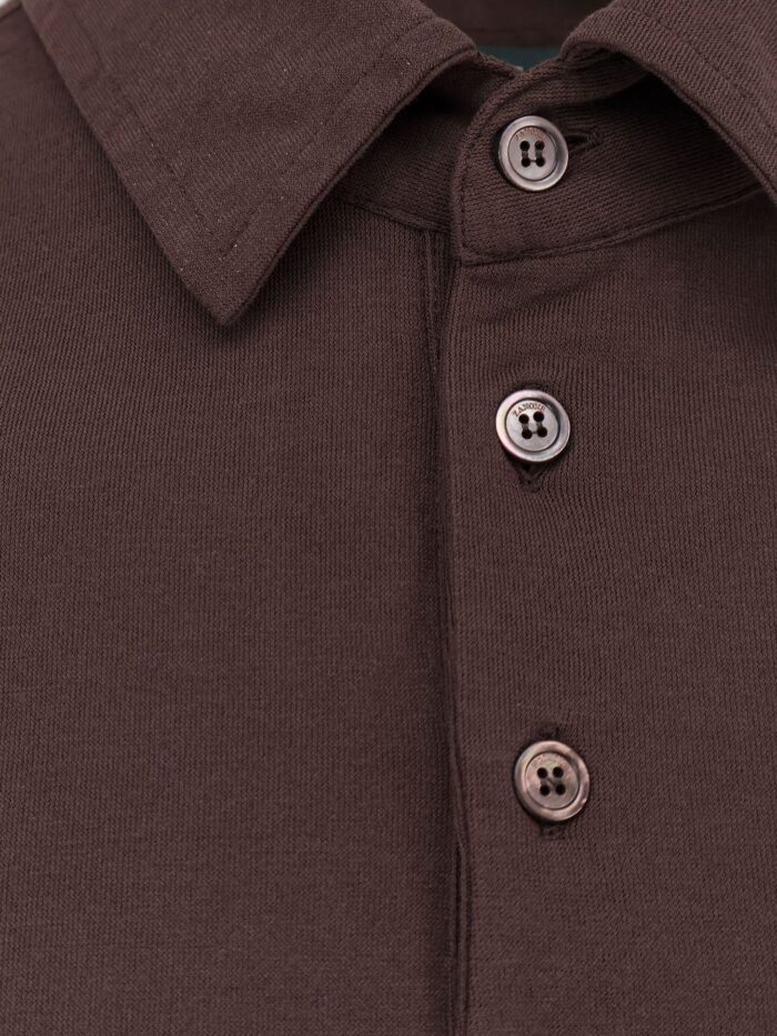 Zanone Icecotton Polo Shirt With Lateral Slits